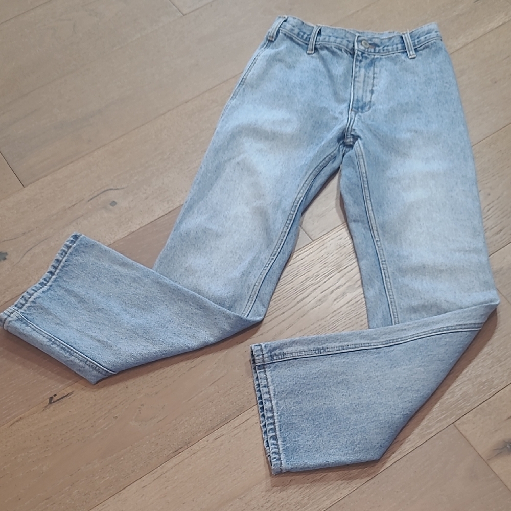 j.galt Shanghai Jeans Women's sz S High Rise Straight Leg Light Wash Denim Jeans